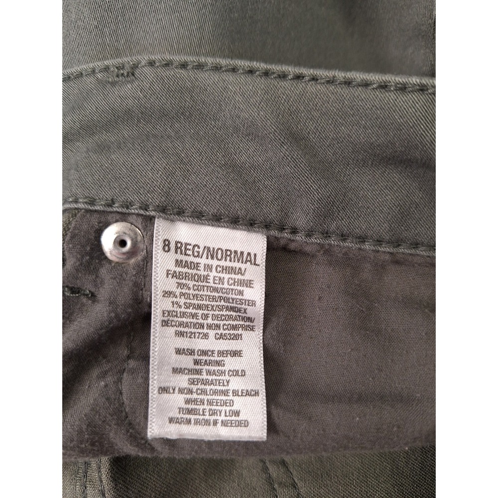 Aeropostale Womens Olive Green Ankle Jegging Skinny Pants Size 8 Reg - Picture 4 of 6